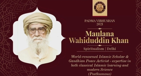 Embedded thumbnail for Maulana Wahiduddin Conferred Padma Vibhushan